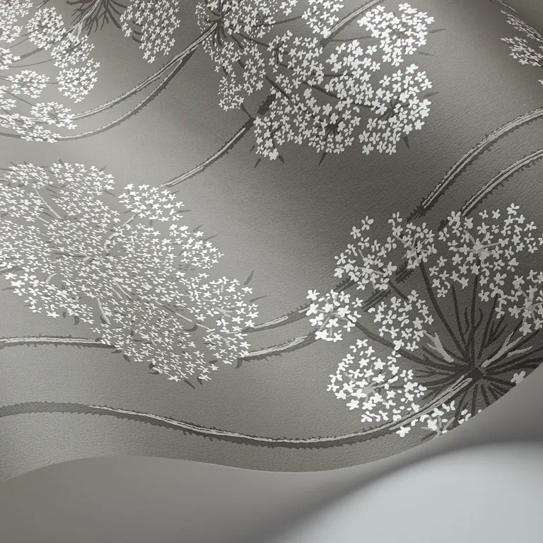 Schumacher INGRID wallpaper, color GREY, SKU 5477