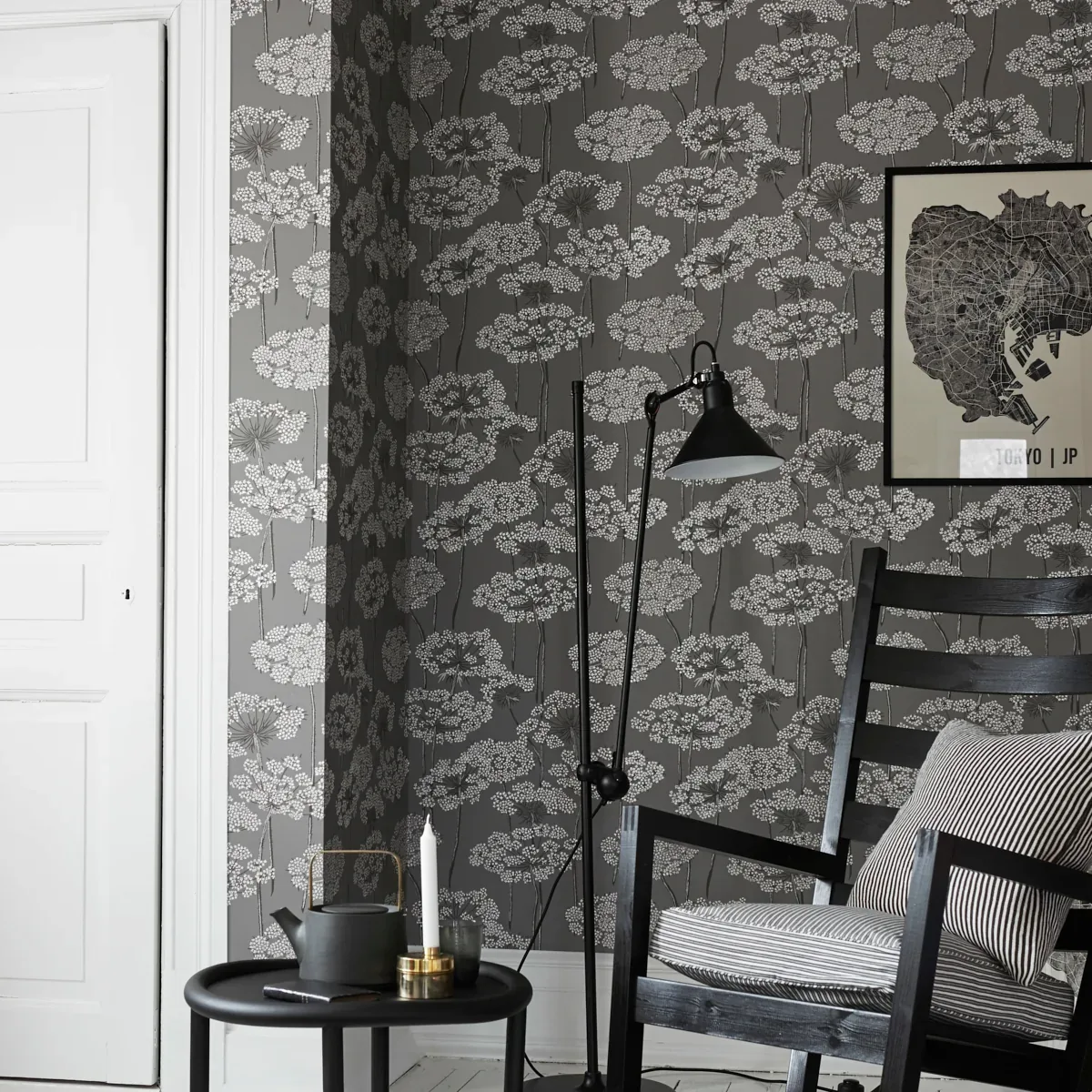 INGRID GREY Schumacher Wallpaper wallpaper - SKU 5477