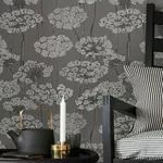 INGRID GREY Schumacher Wallpaper wallpaper - SKU 5477