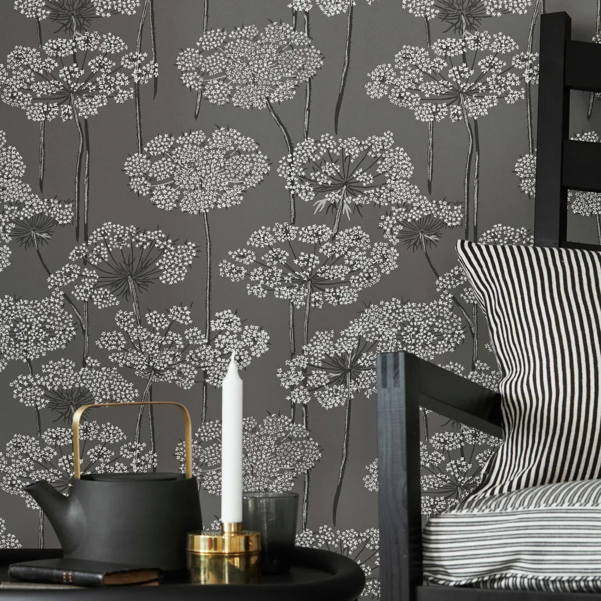 INGRID GREY Schumacher Wallpaper wallpaper - SKU 5477