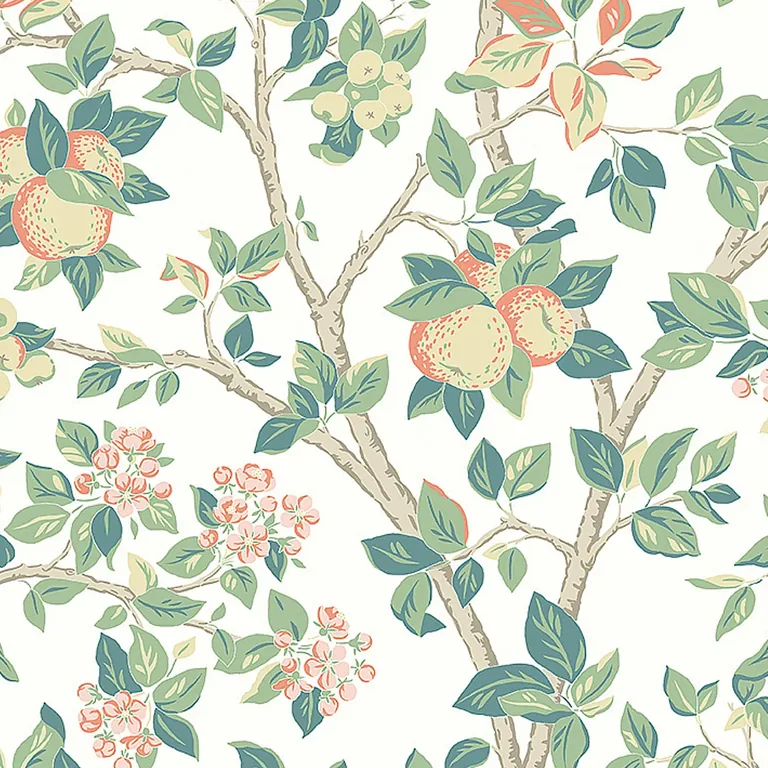 Schumacher INGRID MARIE wallpaper, color IVORY, SKU 7650