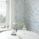 INK SPLASH - BLUE Schumacher Wallpaper | Wallpaper Twins INK SPLASH BLUE Schumacher Wallpaper wallpaper - SKU 5012181