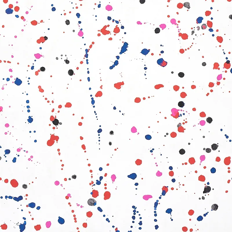 INK SPLASH RED & BLUE Schumacher Wallpaper wallpaper - SKU 5012180