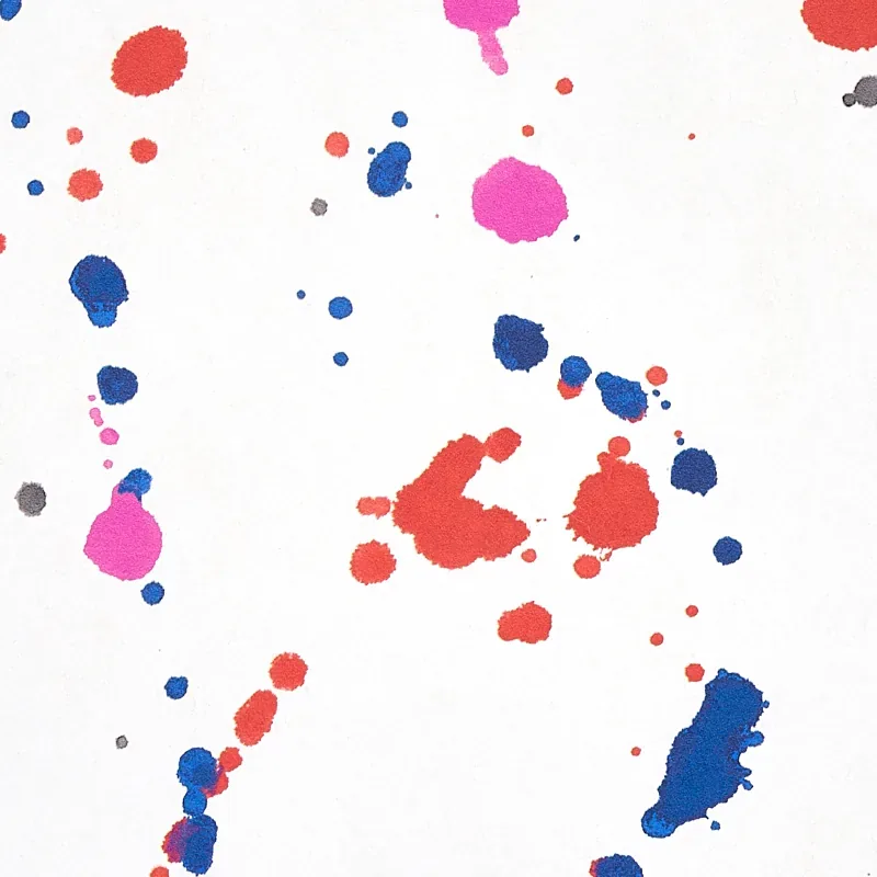 INK SPLASH RED & BLUE Schumacher Wallpaper wallpaper - SKU 5012180