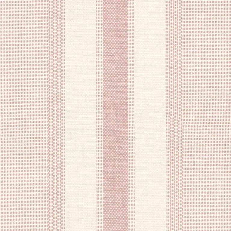 Schumacher IPALA STRIPE VINYL wallpaper, color BLUSH, SKU 5015803