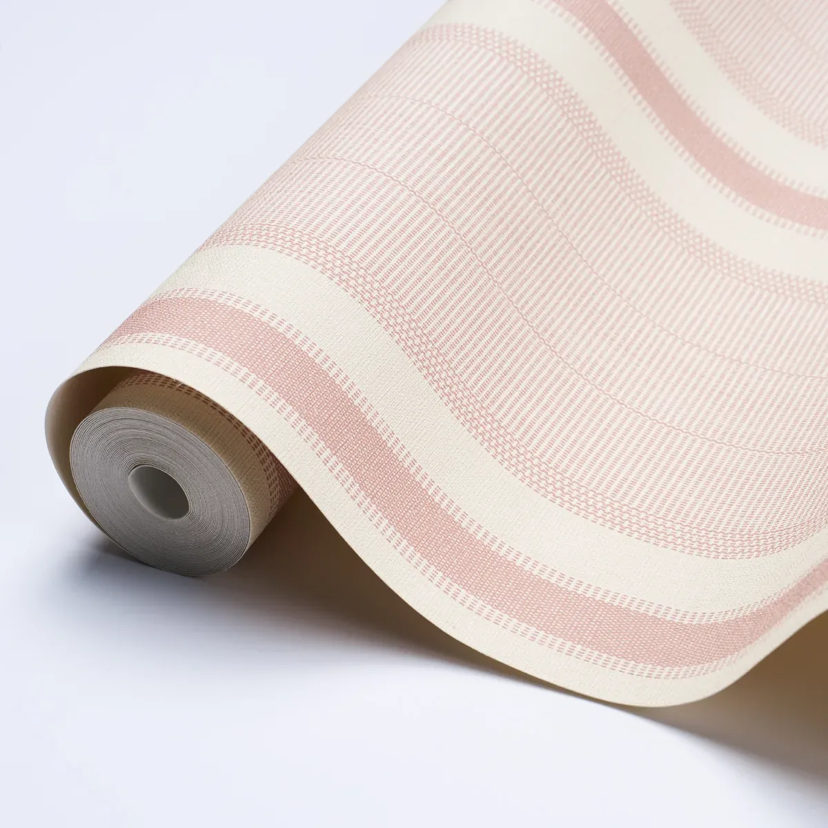 IPALA STRIPE VINYL - BLUSH Schumacher Wallpaper | Wallpaper IPALA STRIPE VINYL BLUSH Schumacher Wallpaper wallpaper - SKU 5015803