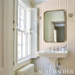 IPALA STRIPE VINYL - BLUSH Schumacher Wallpaper | Wallpaper IPALA STRIPE VINYL BLUSH Schumacher Wallpaper wallpaper - SKU 5015803