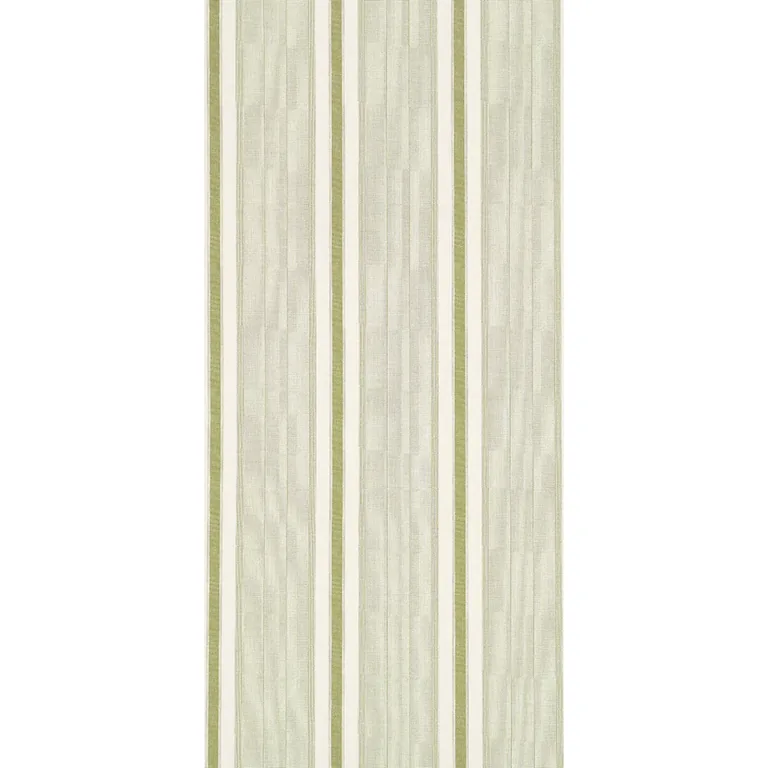 Schumacher IPALA STRIPE VINYL wallpaper, color FERN, SKU 5015802