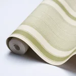 IPALA STRIPE VINYL FERN Schumacher Wallpaper wallpaper - SKU 5015802