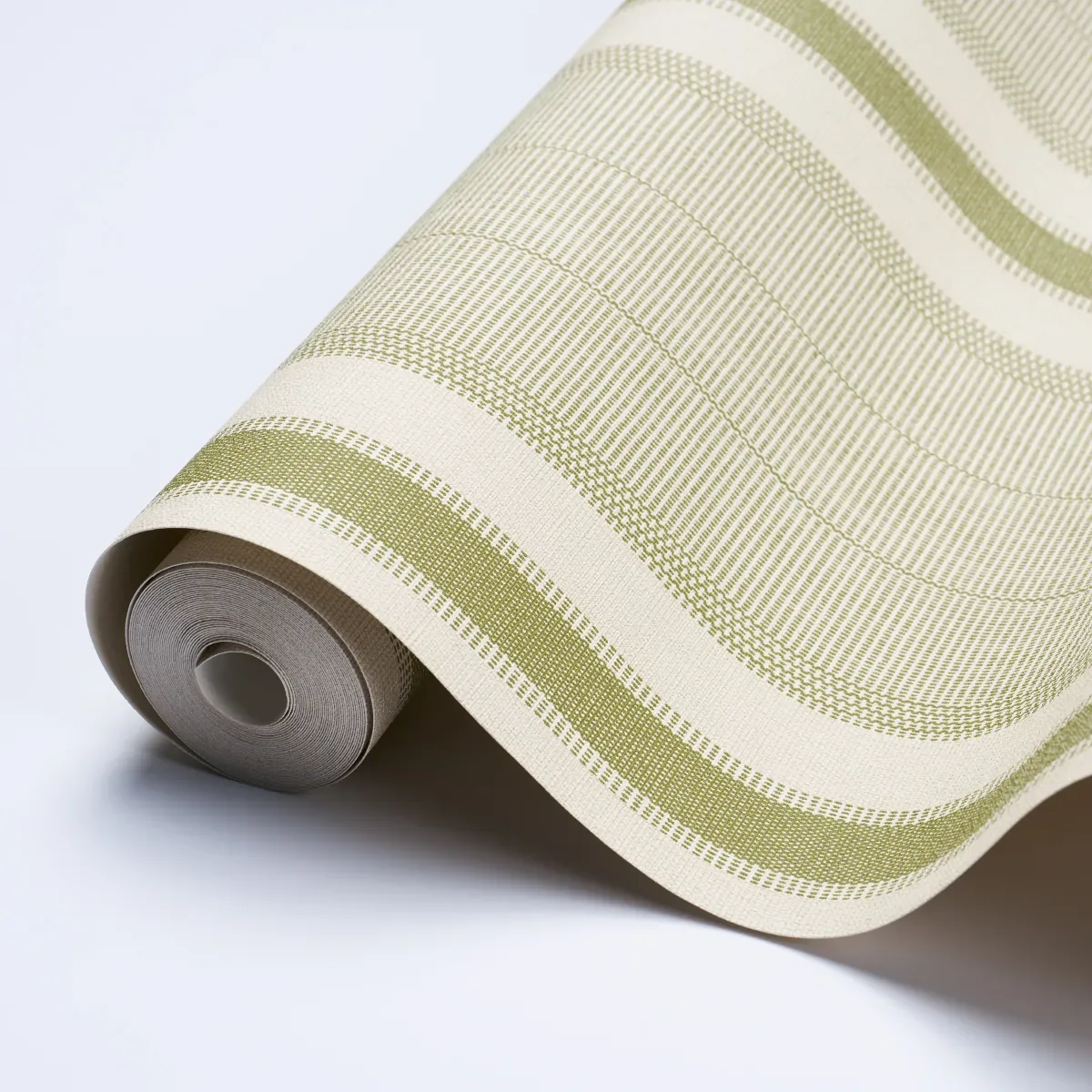 IPALA STRIPE VINYL FERN Schumacher Wallpaper wallpaper - SKU 5015802