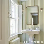 IPALA STRIPE VINYL FERN Schumacher Wallpaper wallpaper - SKU 5015802