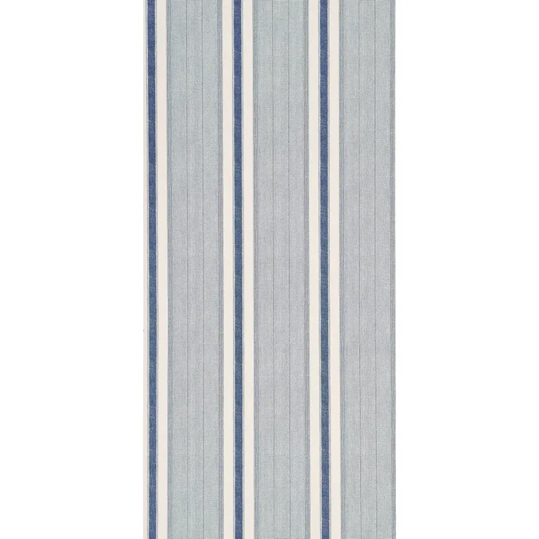 Schumacher IPALA STRIPE VINYL wallpaper, color OCEAN, SKU 5015801