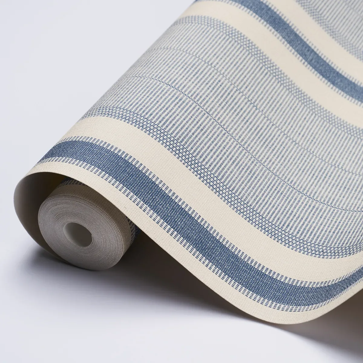 IPALA STRIPE VINYL OCEAN Schumacher Wallpaper wallpaper - SKU 5015801