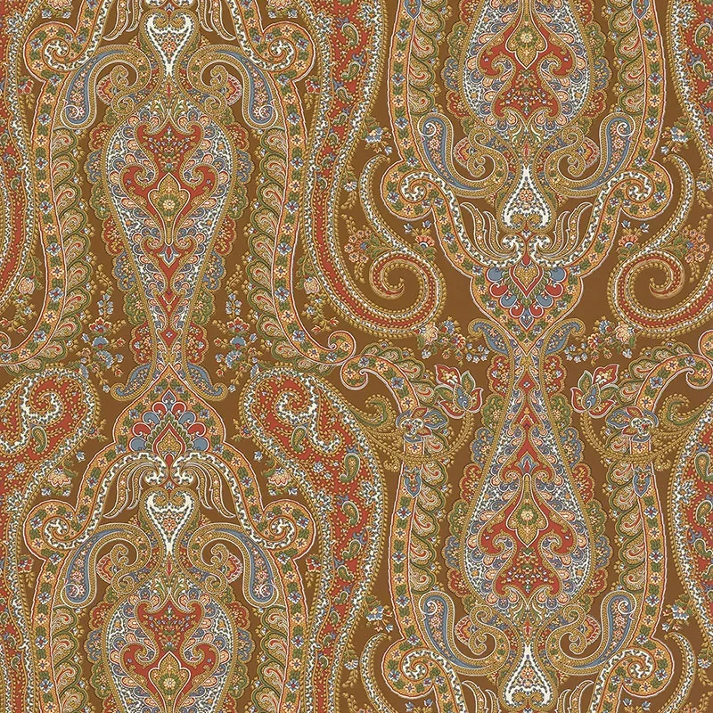 ISABELLA PAISLEY MINK Schumacher Wallpaper wallpaper - SKU 5004181