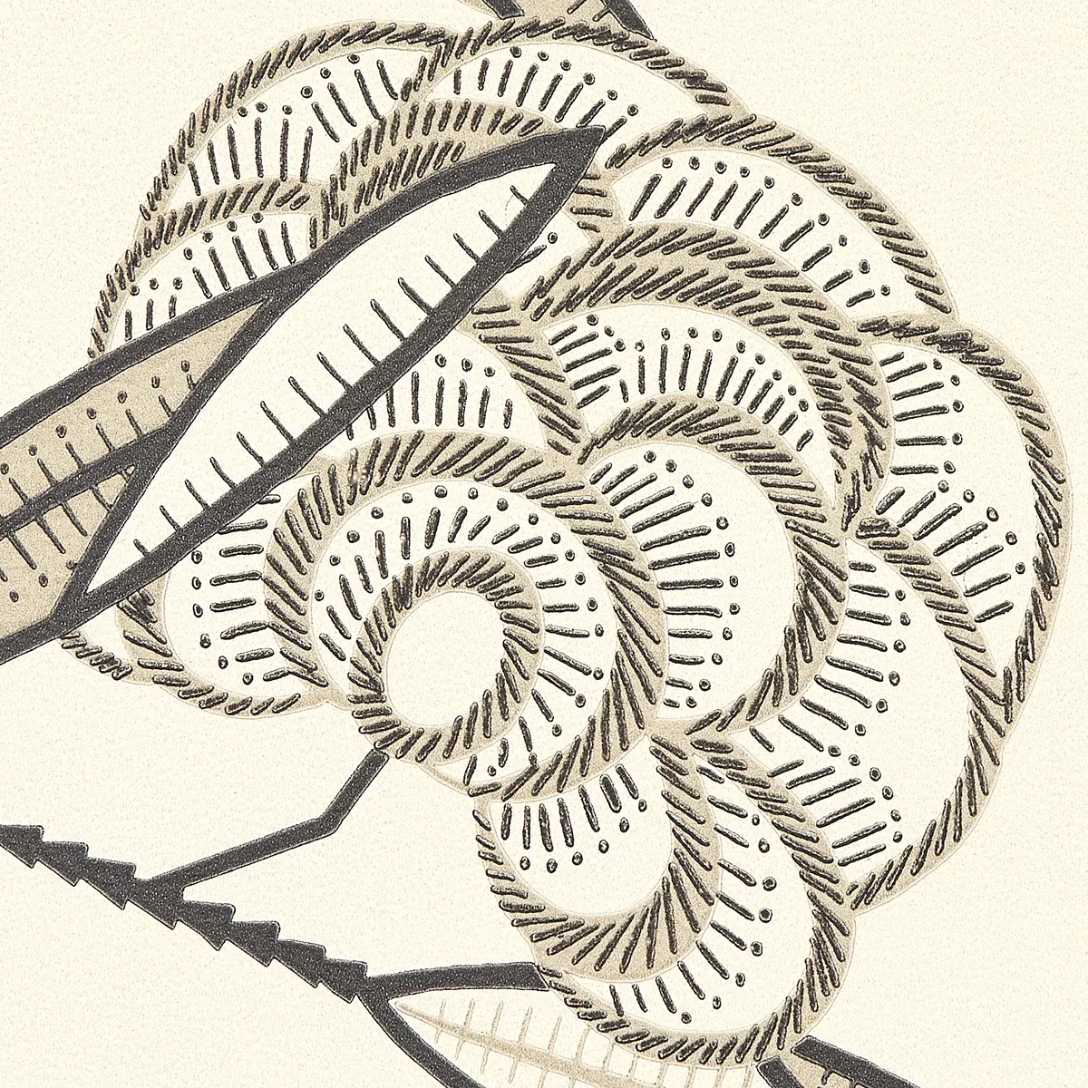 JACOB'S TREE - BLACK & CREAM Schumacher Wallpaper | Wallpape JACOB'S TREE BLACK & CREAM Schumacher Wallpaper wallpaper - SKU 5015031