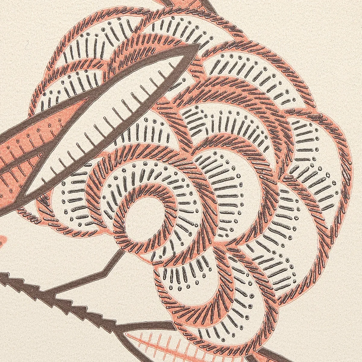 JACOB'S TREE OLD ROSE Schumacher Wallpaper wallpaper - SKU 5015030