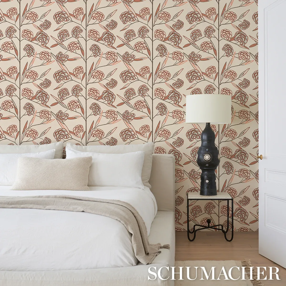 JACOB'S TREE OLD ROSE Schumacher Wallpaper wallpaper - SKU 5015030