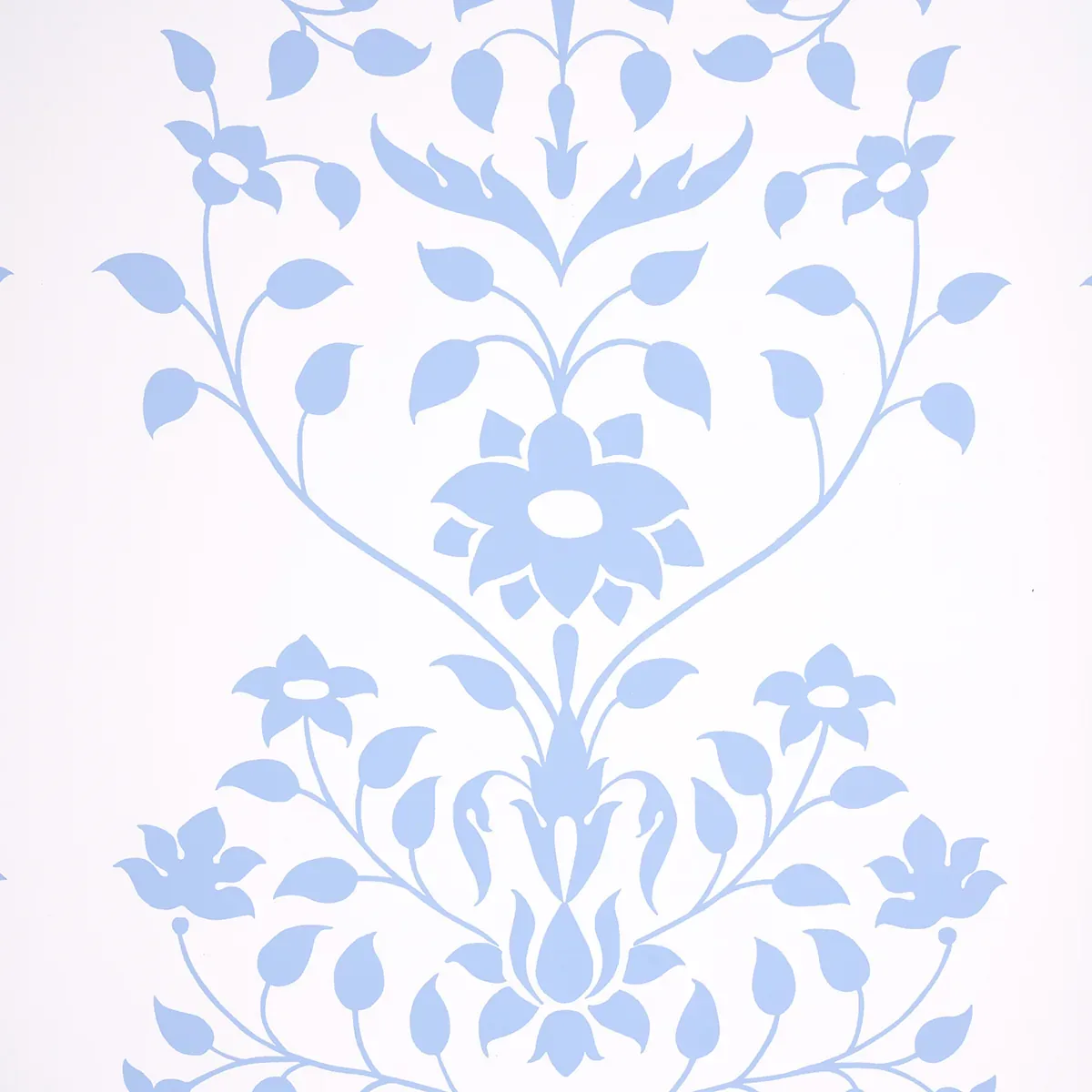 JAIPUR MUGHAL FLOWER BLUE Schumacher Wallpaper wallpaper - SKU 5014460
