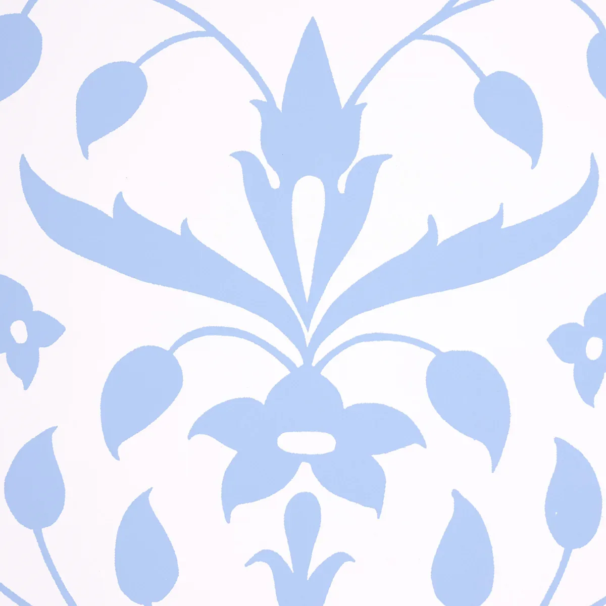 JAIPUR MUGHAL FLOWER - BLUE Schumacher Wallpaper | Wallpaper JAIPUR MUGHAL FLOWER BLUE Schumacher Wallpaper wallpaper - SKU 5014460