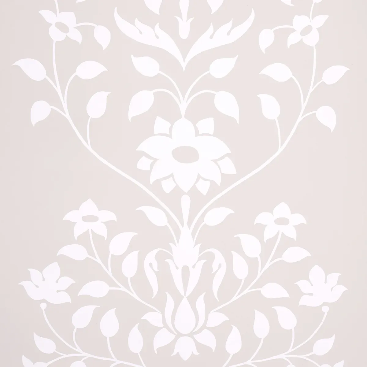 JAIPUR MUGHAL FLOWER NEUTRAL Schumacher Wallpaper wallpaper - SKU 5014462