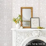 JAIPUR MUGHAL FLOWER - NEUTRAL Schumacher Wallpaper | Wallpa JAIPUR MUGHAL FLOWER NEUTRAL Schumacher Wallpaper wallpaper - SKU 5014462
