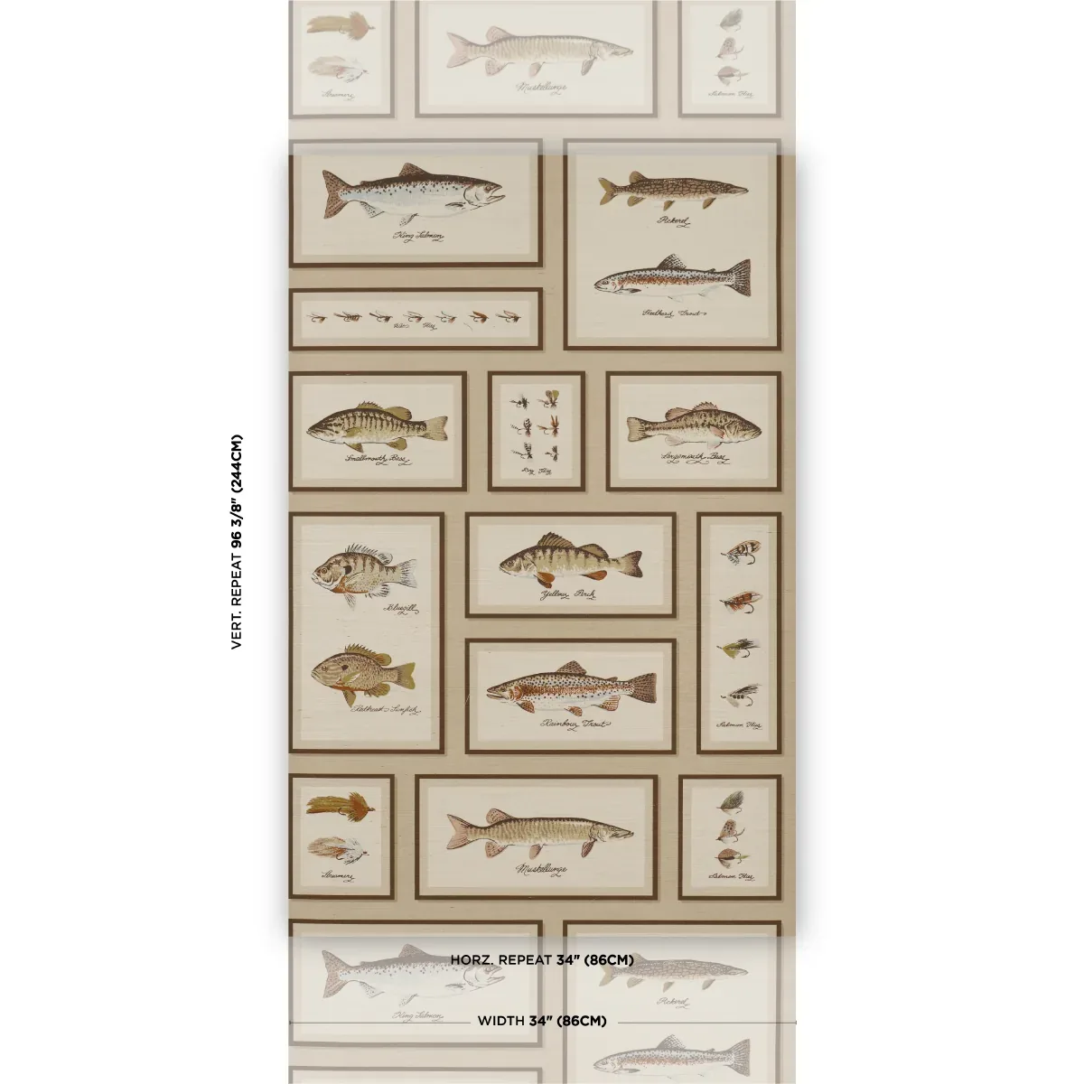 JAMIE'S TROPHIES SISAL - NATURAL Schumacher Wallpaper | Wall JAMIE'S TROPHIES SISAL NATURAL Schumacher Wallpaper wallpaper - SKU 5017001