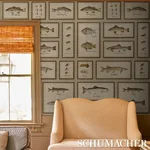JAMIE'S TROPHIES SISAL - NATURAL Schumacher Wallpaper | Wall JAMIE'S TROPHIES SISAL NATURAL Schumacher Wallpaper wallpaper - SKU 5017001