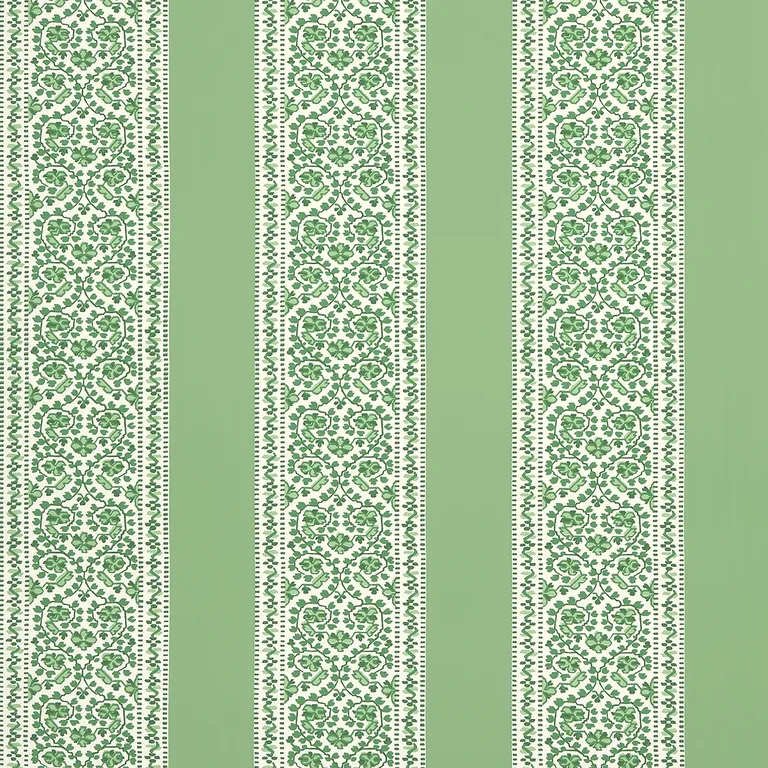 Schumacher JASMINE wallpaper, color LEAF GREEN, SKU 5014341