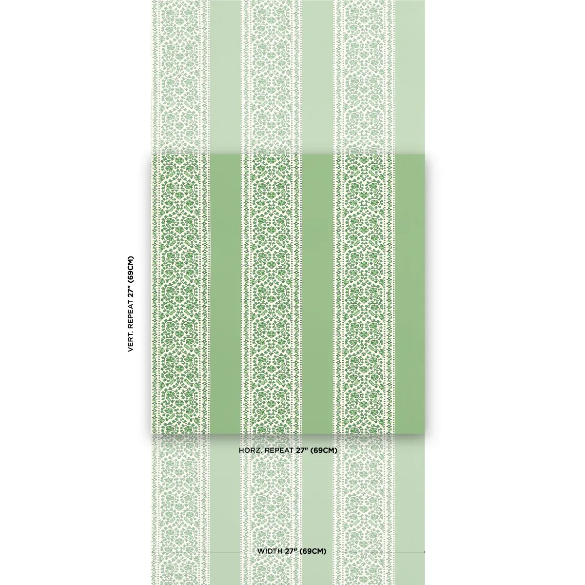 JASMINE LEAF GREEN Schumacher Wallpaper wallpaper - SKU 5014341