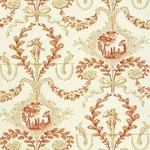 Schumacher JESTER ARABESQUE - TERRA COTTA Wallpaper | Buy Online Schumacher JESTER ARABESQUE wallpaper, color TERRA COTTA, SKU 5004111