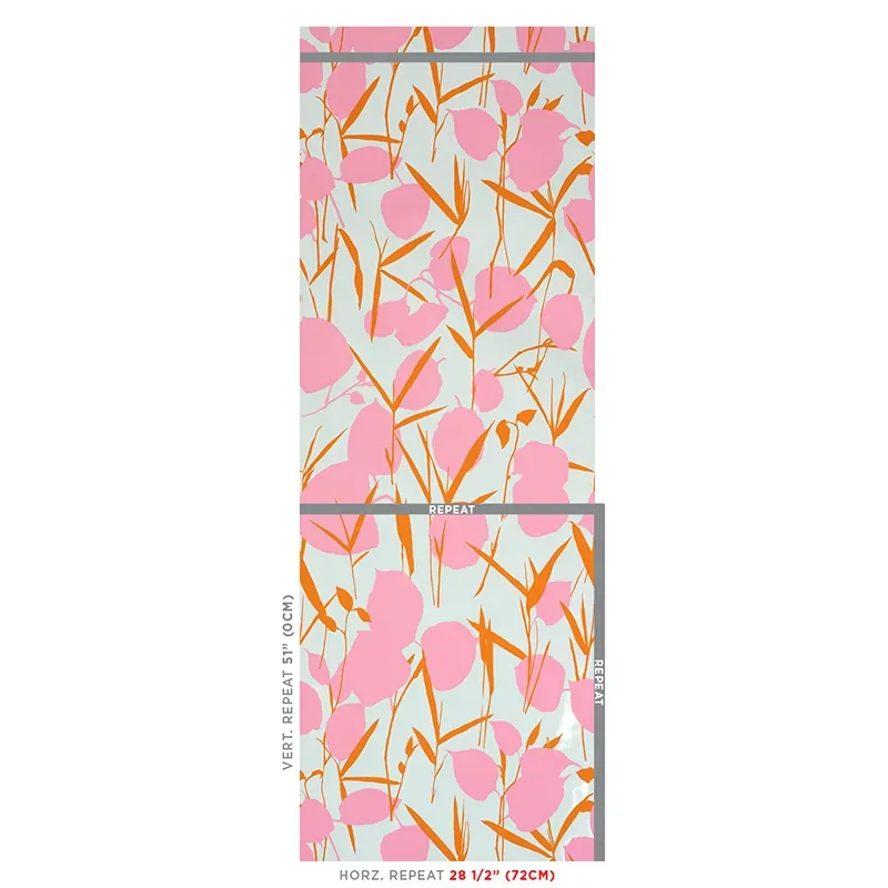 JOAN PINK Schumacher Wallpaper wallpaper - SKU 5010781