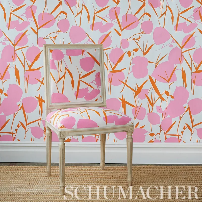 JOAN - PINK Schumacher Wallpaper | Wallpaper Twins JOAN PINK Schumacher Wallpaper wallpaper - SKU 5010781