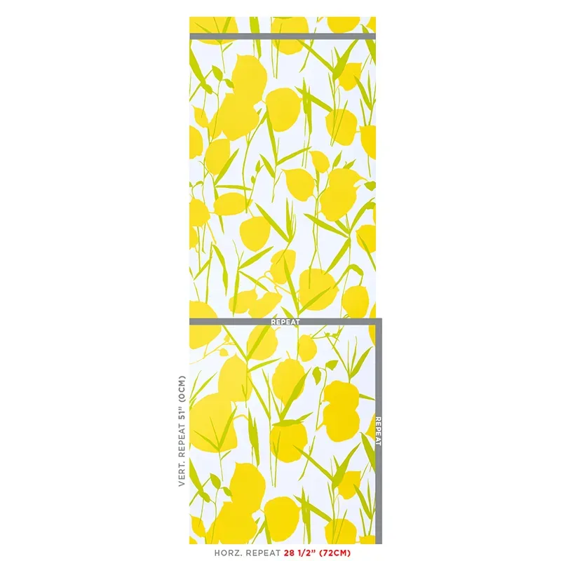 JOAN YELLOW Schumacher Wallpaper wallpaper - SKU 5010780