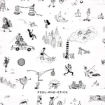 JOANA AVILLEZ'S STREET SCENES BLACK & WHITE Schumacher Wallpaper wallpaper - SKU 5016171