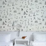 JOANA AVILLEZ'S STREET SCENES BLACK & WHITE Schumacher Wallpaper wallpaper - SKU 5016171