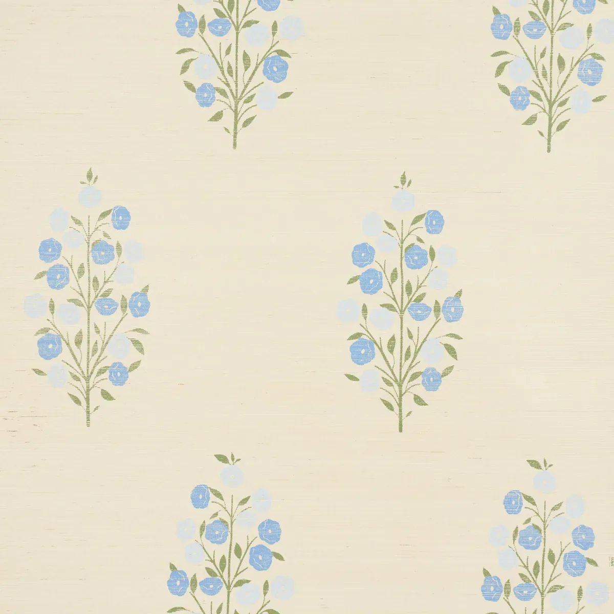 JOSEPHA SISAL BLUE Schumacher Wallpaper wallpaper - SKU 5013710