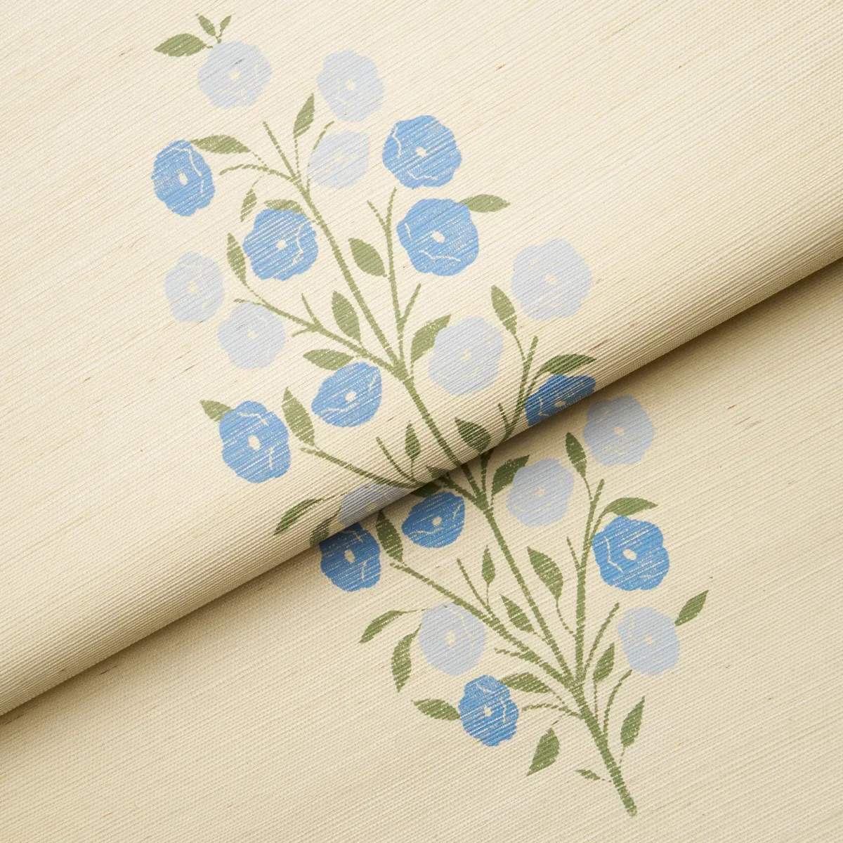 JOSEPHA SISAL BLUE Schumacher Wallpaper wallpaper - SKU 5013710