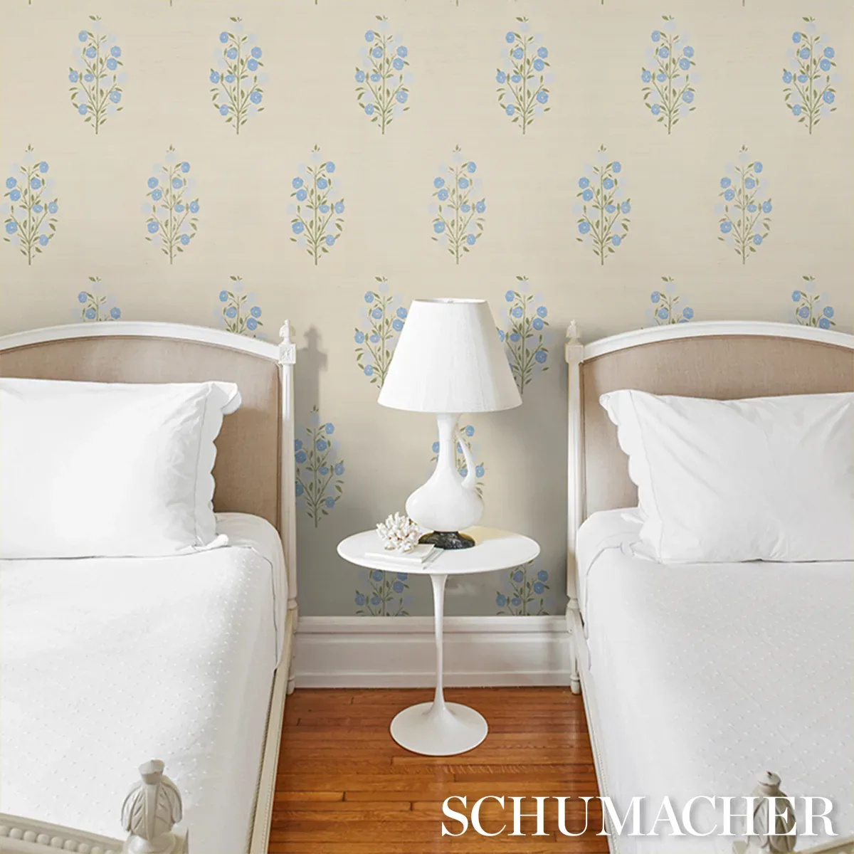 JOSEPHA SISAL BLUE Schumacher Wallpaper wallpaper - SKU 5013710