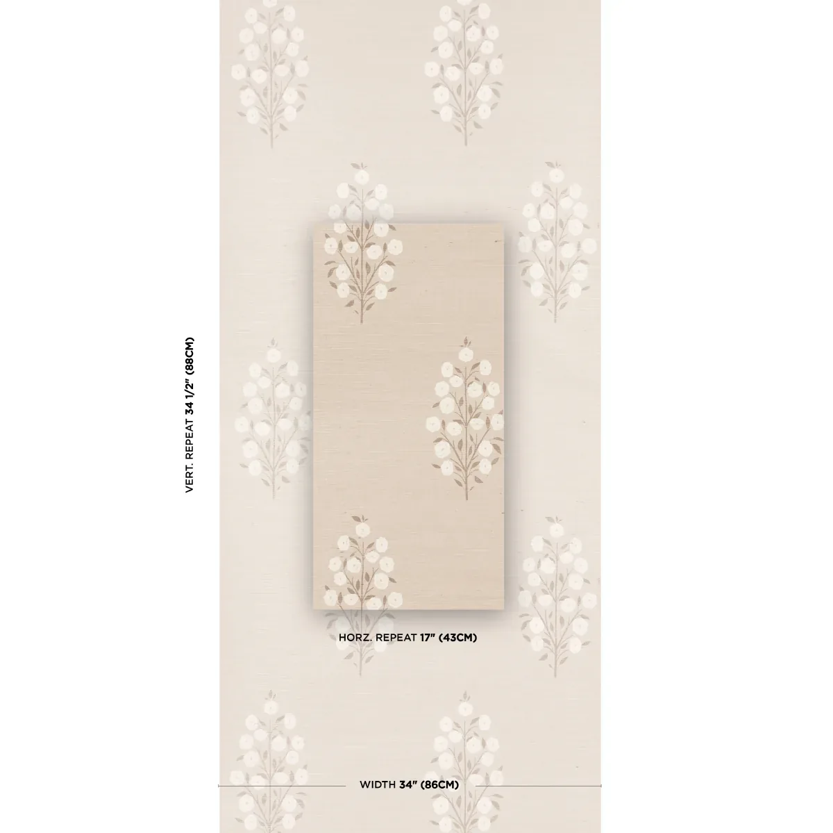 JOSEPHA SISAL - NEUTRAL Schumacher Wallpaper | Wallpaper Twi JOSEPHA SISAL NEUTRAL Schumacher Wallpaper wallpaper - SKU 5013711