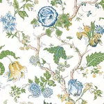 JOSEPHINE - BLUE Schumacher Wallpaper | Wallpaper Twins JOSEPHINE BLUE Schumacher Wallpaper wallpaper - SKU 5012010