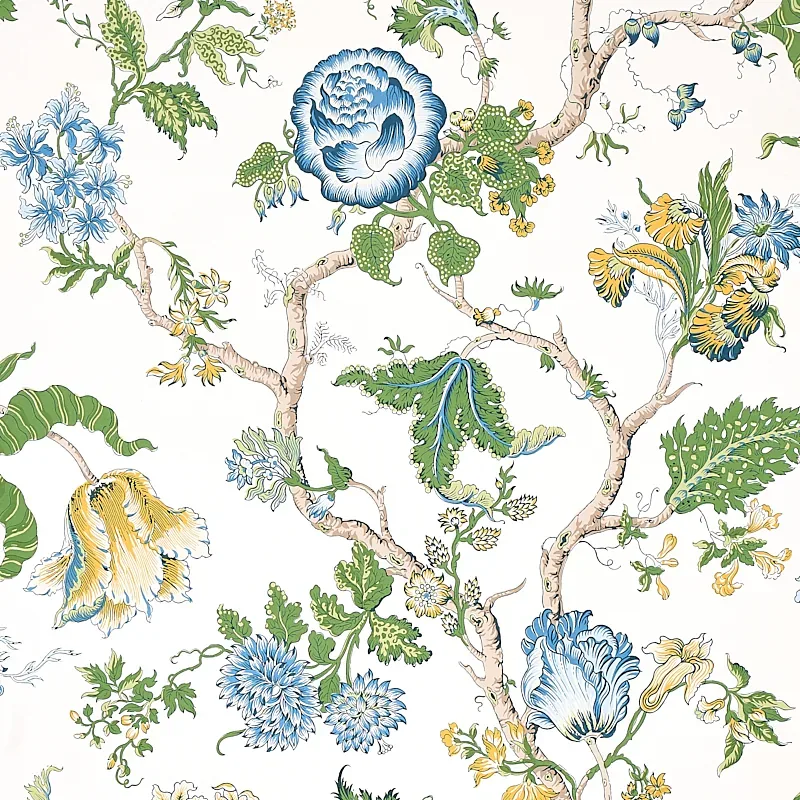 JOSEPHINE BLUE Schumacher Wallpaper wallpaper - SKU 5012010