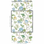 JOSEPHINE - BLUE Schumacher Wallpaper | Wallpaper Twins JOSEPHINE BLUE Schumacher Wallpaper wallpaper - SKU 5012010