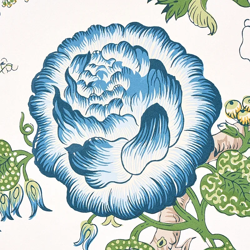 JOSEPHINE - BLUE Schumacher Wallpaper | Wallpaper Twins JOSEPHINE BLUE Schumacher Wallpaper wallpaper - SKU 5012010
