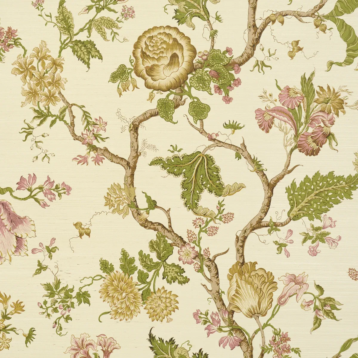 JOSEPHINE SISAL CITRON Schumacher Wallpaper wallpaper - SKU 5016681