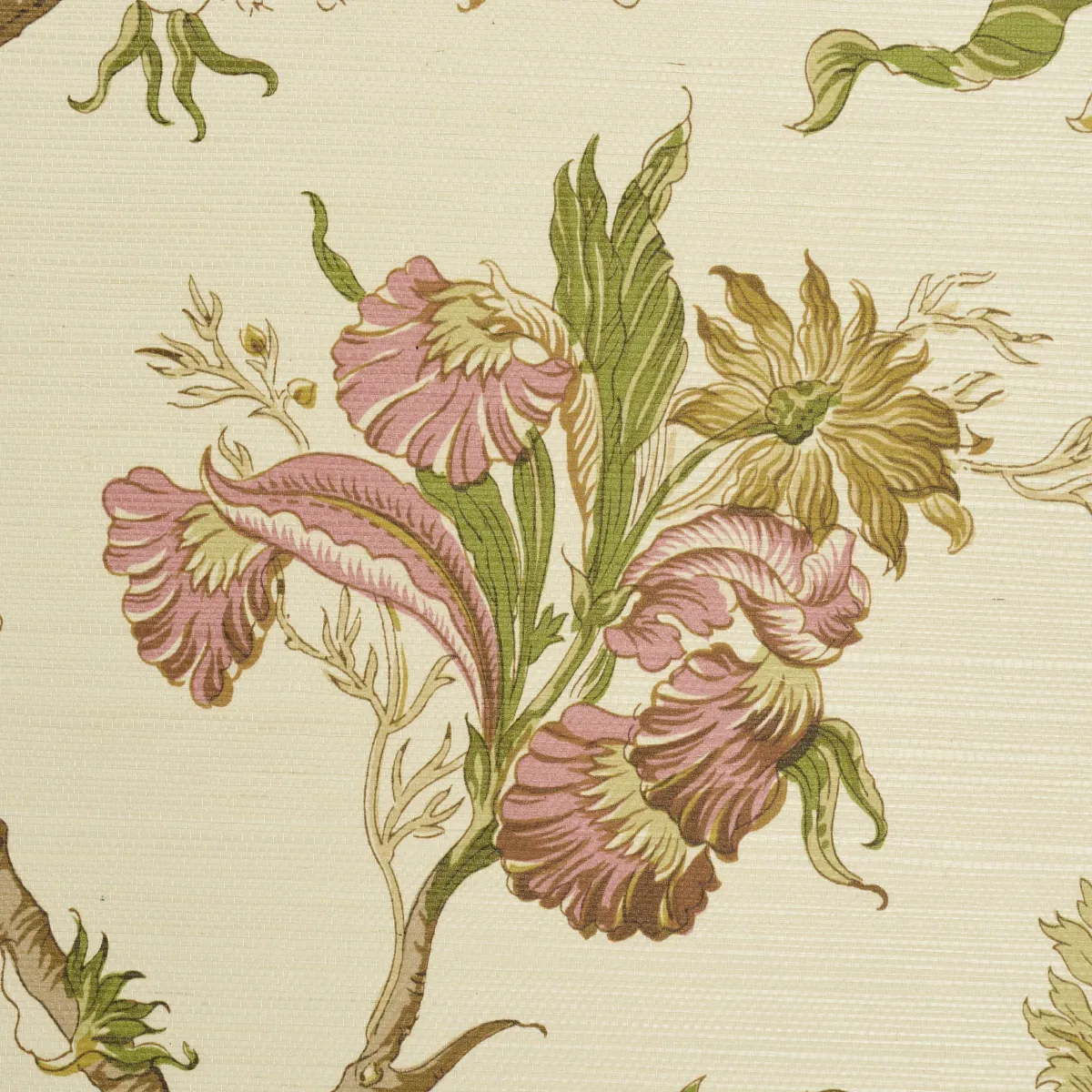 JOSEPHINE SISAL CITRON Schumacher Wallpaper wallpaper - SKU 5016681