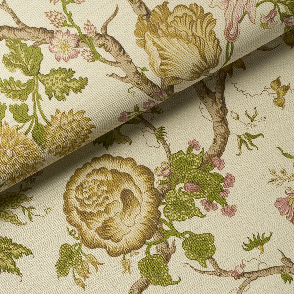 JOSEPHINE SISAL CITRON Schumacher Wallpaper wallpaper - SKU 5016681