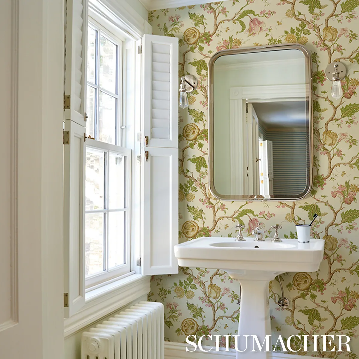 JOSEPHINE SISAL CITRON Schumacher Wallpaper wallpaper - SKU 5016681