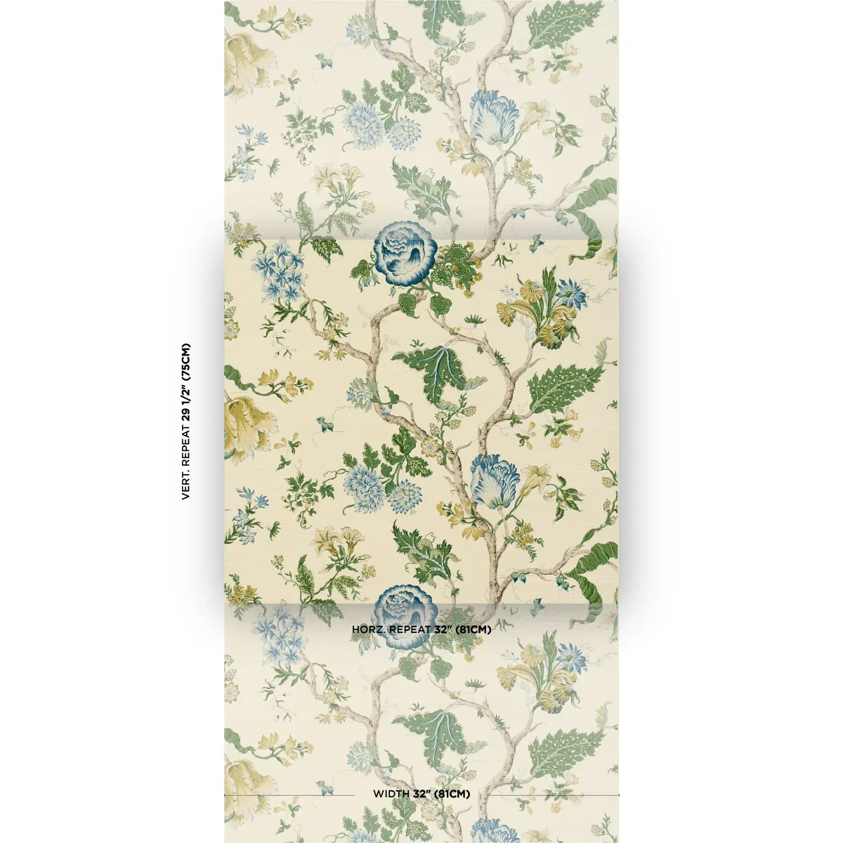 JOSEPHINE SISAL - PEACOCK Schumacher Wallpaper | Wallpaper T JOSEPHINE SISAL PEACOCK Schumacher Wallpaper wallpaper - SKU 5016680