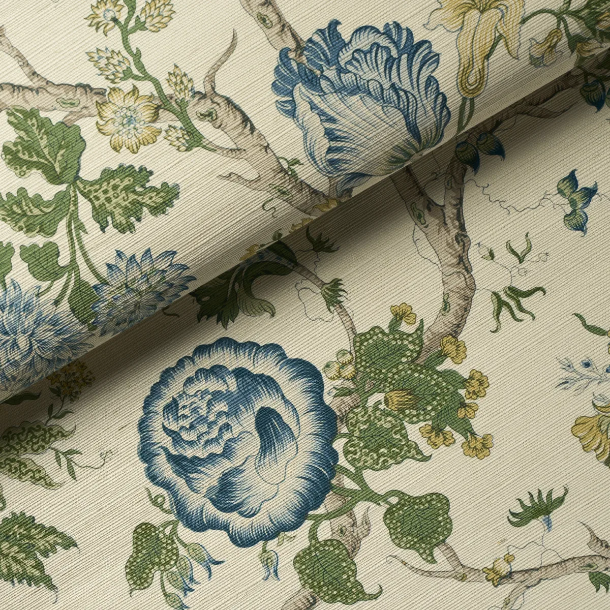 JOSEPHINE SISAL - PEACOCK Schumacher Wallpaper | Wallpaper T JOSEPHINE SISAL PEACOCK Schumacher Wallpaper wallpaper - SKU 5016680