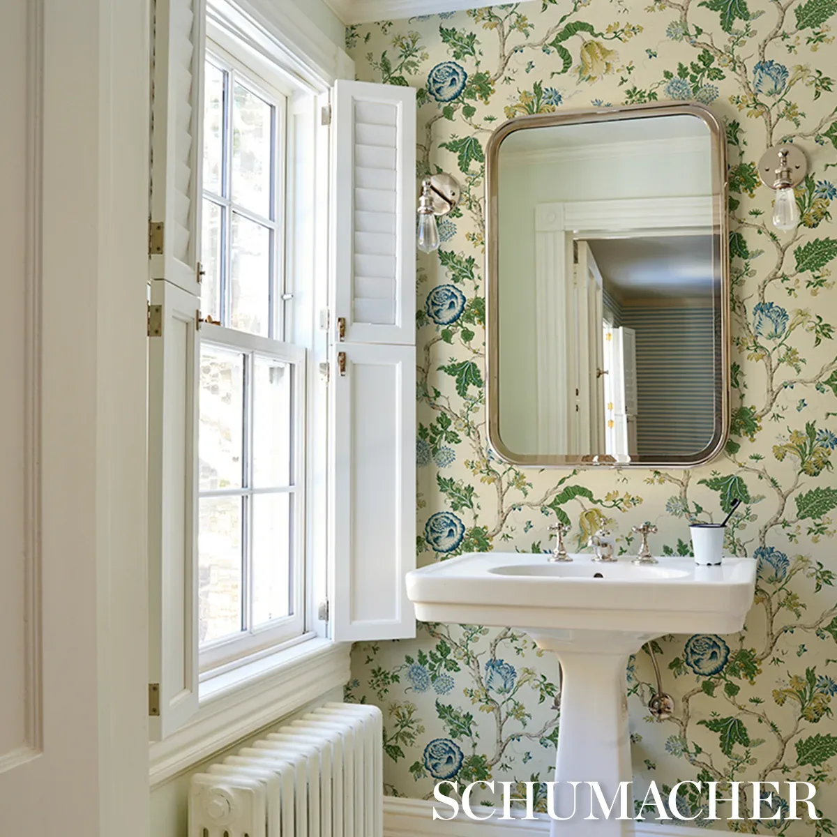 JOSEPHINE SISAL - PEACOCK Schumacher Wallpaper | Wallpaper T JOSEPHINE SISAL PEACOCK Schumacher Wallpaper wallpaper - SKU 5016680